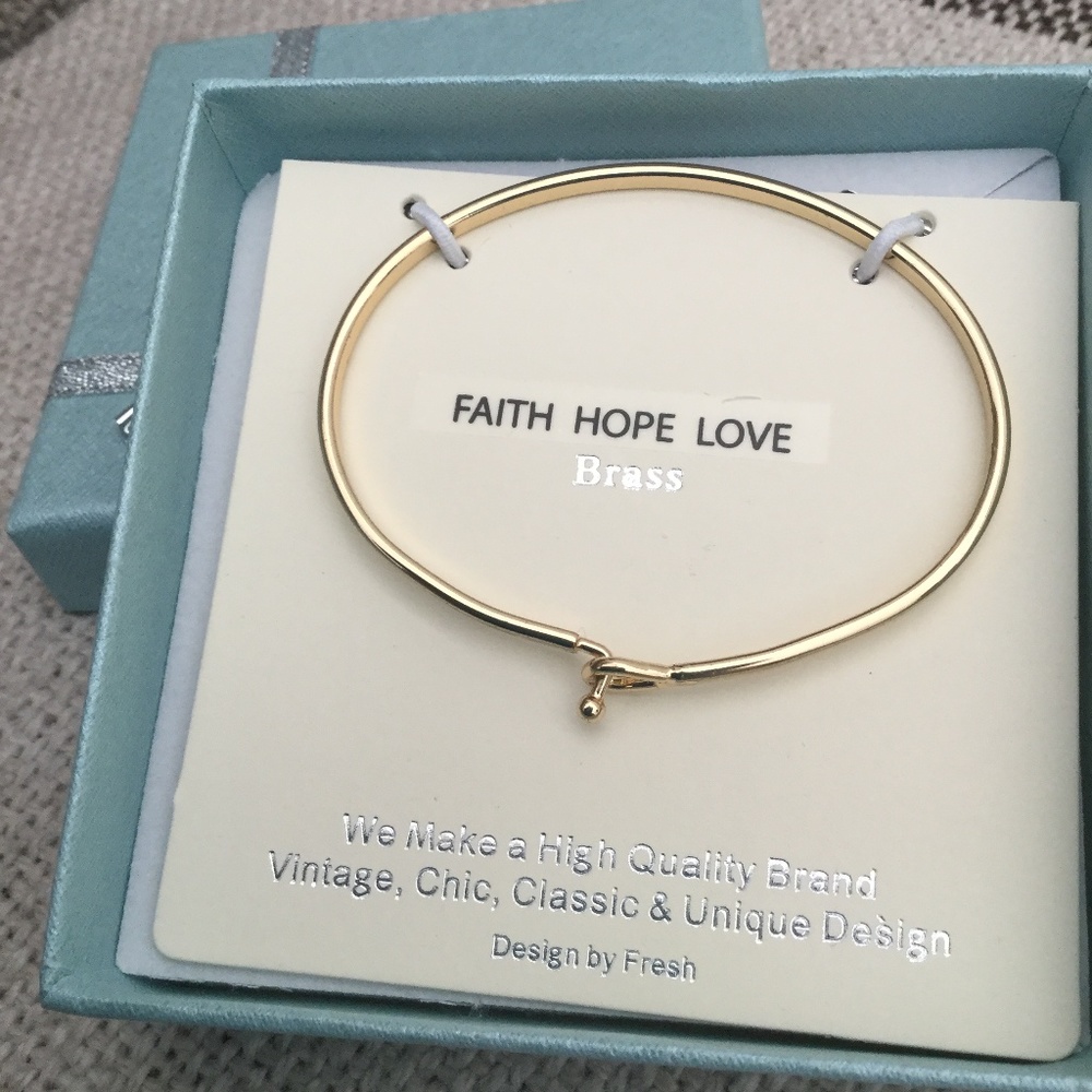 Faith, Hope, Love Bracelet New